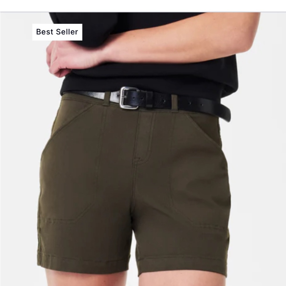 NWT SPANX 6” stretch twill shorts - Picture 7 of 9
